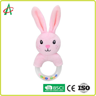 Tavşan 21x8.5cm Bebek Peluş Çıngırak 100 polyester CE Sertifikası