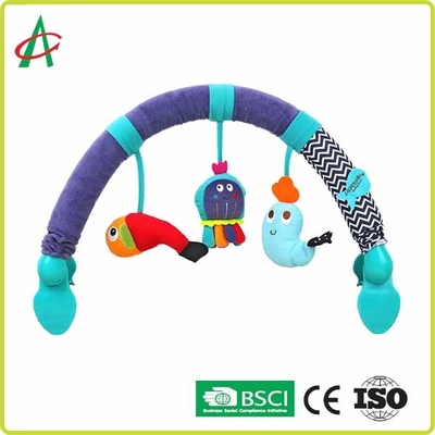 BB Squeaker ile L67cm Spiral Pram Oyuncak Bebek Pram Arabası