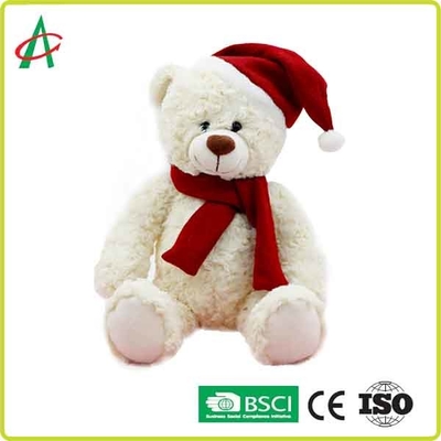 Noel Cap ile Sarılabilir 25cm Peluş Oyuncak Ayı
