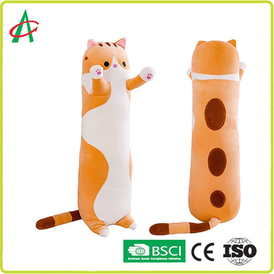 OEM ODM Ev Dekorasyonu Peluş Karikatür Kedi Yastık 70cm