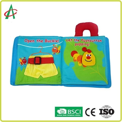 ISO BSCI Aile Erken Eğitim 3d Kumaş Kitap Polyester kumaş