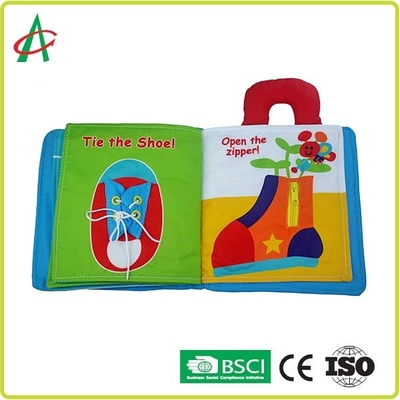 ISO BSCI Aile Erken Eğitim 3d Kumaş Kitap Polyester kumaş