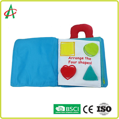 ISO BSCI Aile Erken Eğitim 3d Kumaş Kitap Polyester kumaş