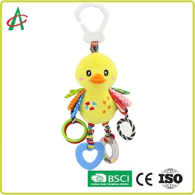 EN71 25cm Yumuşak Peluş Bebek Çıngırakları Diş Çiğneme ve Aynalı
