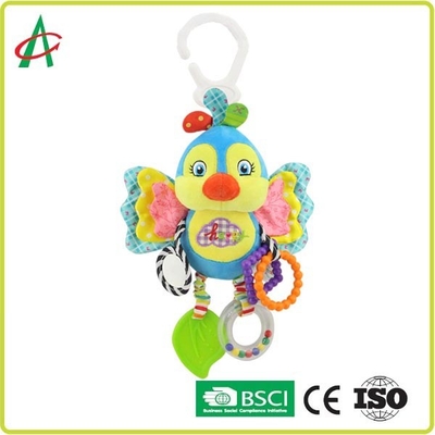 EN71 25cm Yumuşak Peluş Bebek Çıngırakları Diş Çiğneme ve Aynalı