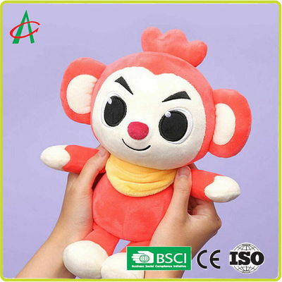 OEM 8 '' Bebek Hayvan Peluş Oyuncaklar, Maymun Peluş Bebek BSCI sertifikası