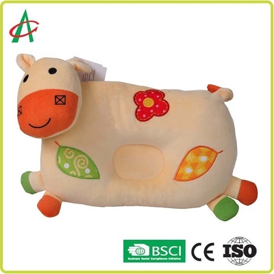 Polyester Elyaf Peluş İnek Yastığı, 28cmx22cm Çocuk Hayvan Yastıkları