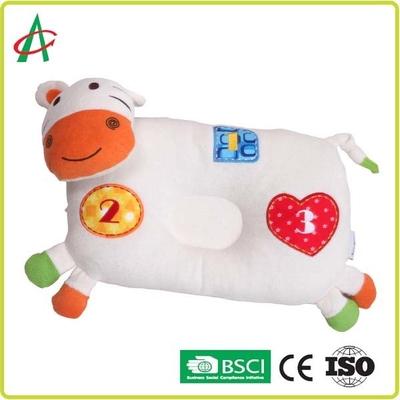 Polyester Elyaf Peluş İnek Yastığı, 28cmx22cm Çocuk Hayvan Yastıkları