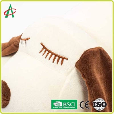 Yumuşak Spandex Peluş Oyuncaklar Yastıklar 17.5 X 9 İnç Boyutunda Köpek Şekilli Yastık