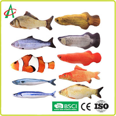 ISO9001 Pet Peluş Oyuncak, Balık Çiğneme Oyuncak 30X13X5cm simüle