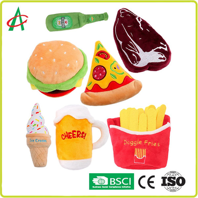 Bite Gıcırtılı Pet Peluş Oyuncak Dayanıklı polyester kumaş EN71 Standardı