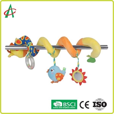 Peluş Ördek ve Ayna ile Yumuşak boa Spiral Pram Oyuncak 68cm * 35cm
