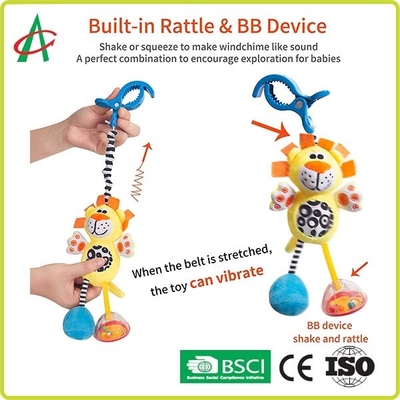 BSCI Pram Çıngıraklı Oyuncak Bebek 27cmx12cm 3-24 aylık