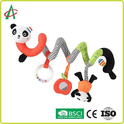 Aynalı Özelleştirilmiş BSCI Bebek Panda Peluş Spiral Oyuncak