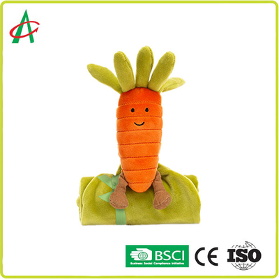 Erkek Ve Kadın Bebek Havuç Rahat Battaniye Peluş Yumuşak Tükürük Havlusu Oyuncak