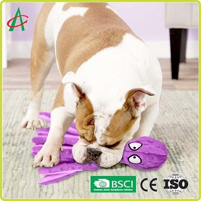 Squeakers ile Özel Ahtapot Dayanıklı Yıkılmaz Peluş Köpek Oyuncakları