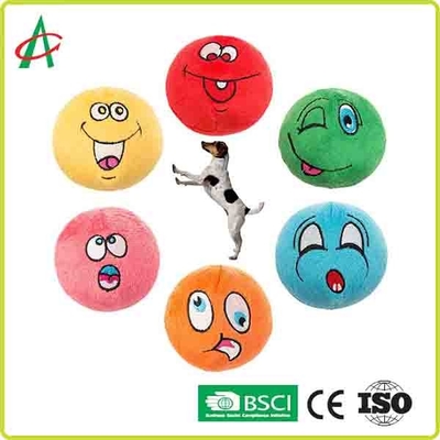 Farklı Emojili Özel Top Şekilli Peluş Cızırtılı Küçük Pet Oyuncaklar