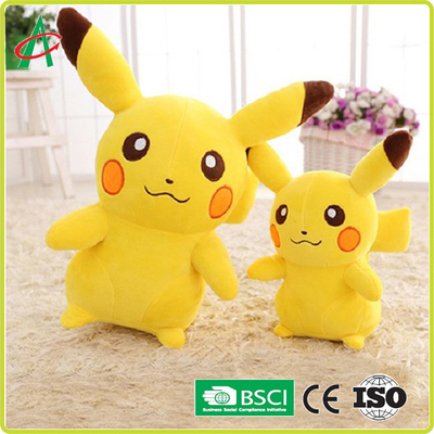 Sevimli çizgi Pikachu bebek peluş oyuncak kabi hayvan yastık bebek