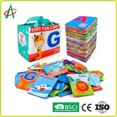 Bebekler İçin Solmayan Eğitici Polyester Yumuşak Kitaplar