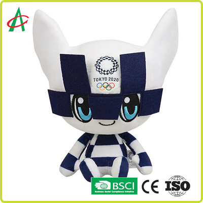 ASTM Yıkanabilir Tokyo 2021 Olimpik Maskot Peluş Oyuncaklar