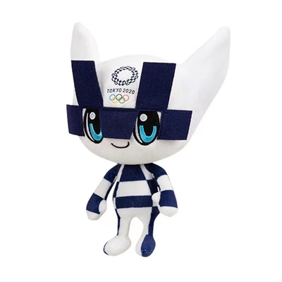 ASTM Yıkanabilir Tokyo 2021 Olimpik Maskot Peluş Oyuncaklar