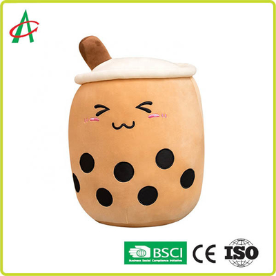 İşlemeli Emojili OEM Bubble Tea Peluş Yastık
