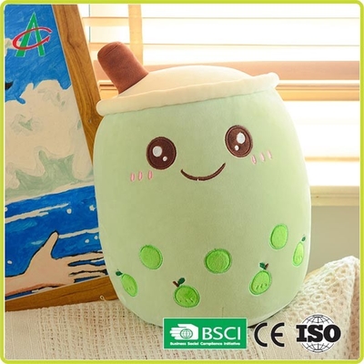 İşlemeli Emojili OEM Bubble Tea Peluş Yastık