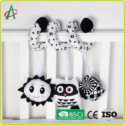 ASTM EN71 Uyumluluk Güvenli Peluş Spiral Bebek Arabası Oyuncak