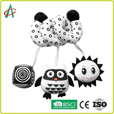 ASTM EN71 Uyumluluk Güvenli Peluş Spiral Bebek Arabası Oyuncak