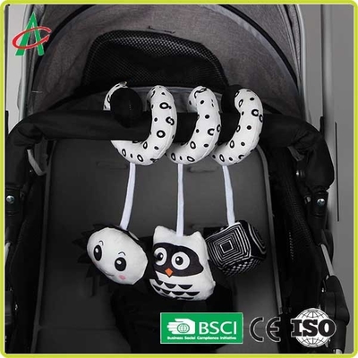 ASTM EN71 Uyumluluk Güvenli Peluş Spiral Bebek Arabası Oyuncak