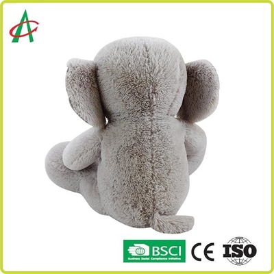 30cm Gri Sevimli Doldurulmuş Fil Peluş Oyuncak OEM Kabul Edilebilir
