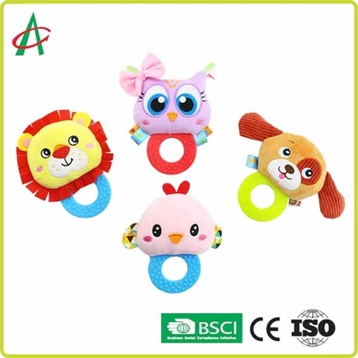 ASTM El Yapımı Zehirsiz Bebek Peluş Diş Kaşıyıcılı Çıngırak