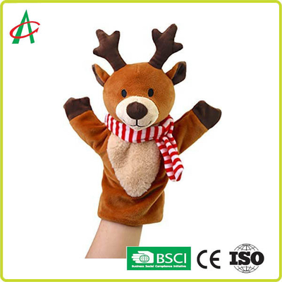 Noel için BSCI Tam El Sanatları Dikiş Peluş El Kuklaları