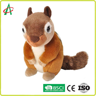 AZO Ücretsiz Yıkanabilir 8'' Çocuklar ve Yetişkinler İçin Sincap Peluş Oyuncak