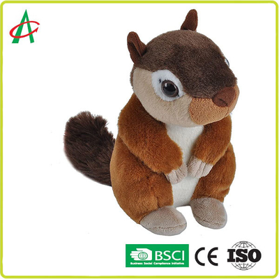 AZO Ücretsiz Yıkanabilir 8'' Çocuklar ve Yetişkinler İçin Sincap Peluş Oyuncak