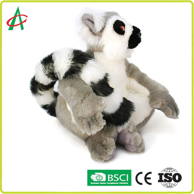 Sevimli 10'' Tahriş Yok Madagaskar Lemur Peluş Oyuncak