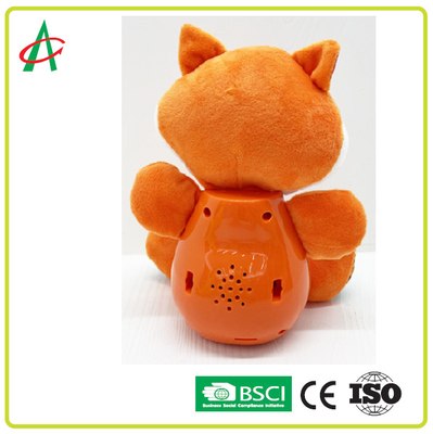 Duyusal Eğitim için BPA Free Fox Müzikli Peluş Oyuncaklar